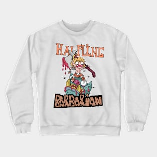 Halfling Barbarian DnD Angry Rage Crewneck Sweatshirt